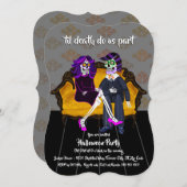 Tot de dood maken we deel van Sugar Skulls Hallowe Kaart (Voorkant / Achterkant)