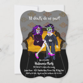 Tot de dood maken we deel van Sugar Skulls Hallowe Kaart