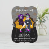 Tot de dood maken we deel van Sugar Skulls Hallowe Kaart (Staand voorkant)