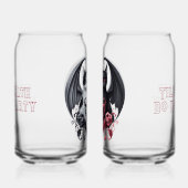 Tot de dood maken wij partij duivelse Kittens Blikvorm Glas (Rechts)