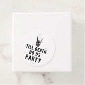 Tot de dood ons bruiloft viert Bruidsfeestje Bedankjes Labels (In situ)