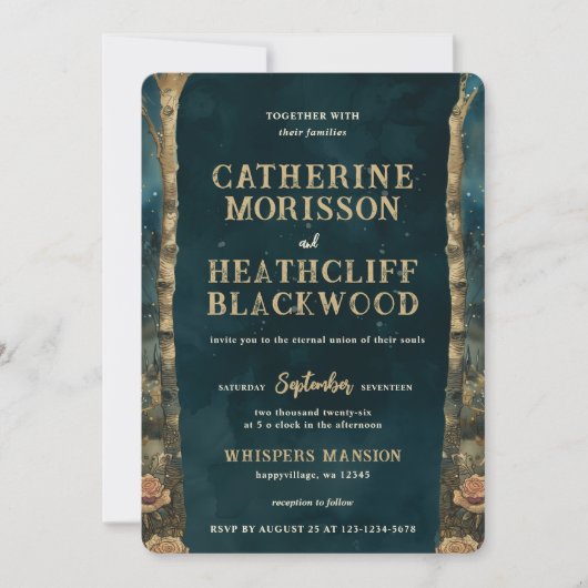 Tot de dood ons deel 2 doen | Tarot bruiloft uitno Kaart (Voorkant)