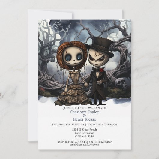 Tot de dood ons deel bruid en bruidegom kaart (Voorkant)