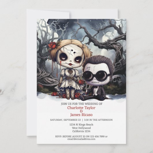 Tot de dood ons deel bruid en bruidegom kaart (Voorkant)