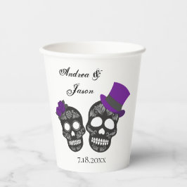 Tot de dood ons deel doen | Paars huwelijk Papieren Bekers