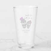 Tot de dood ons deel doen | Paarse weddenschap Gif Glas (Achterkant)