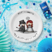 Tot de dood ons deel doen papieren bordje (Feest)