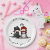 Tot de dood ons deel doen papieren bordje (Feest)