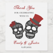 Tot de dood ons deel doen | Persoonlijke weddensch Wijn Etiket (Enkel label)