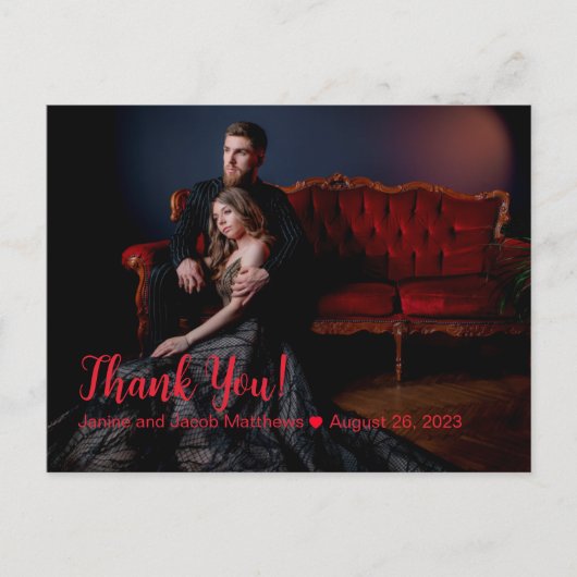 Tot de dood ons deel Gothic bedankt Briefkaart (Voorkant)