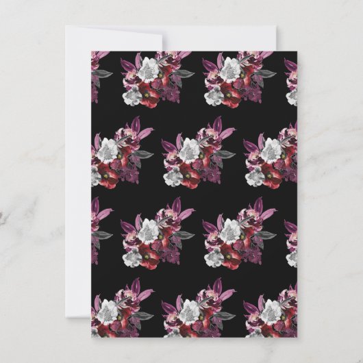 Tot de dood ons Deel Gothic Skeleton Bride en Groo Kaart (Achterkant)