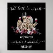 Tot de dood ons Deel Gothic Skeleton Bride en Groo Poster (Voorkant)