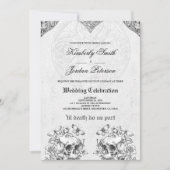 Tot de dood ons Deel Gothic Wedding QR code Kaart (Voorkant)