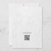 Tot de dood ons Deel Gothic Wedding QR code Kaart (Achterkant)