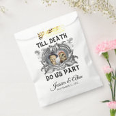 Tot de dood ons deel Halloween bruiloft Bedankzakje (Gezegeld)
