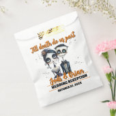 Tot de dood ons deel Halloween bruiloft Bedankzakje (Gezegeld)