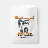 Tot de dood ons deel Halloween bruiloft Bedankzakje (Voorkant)