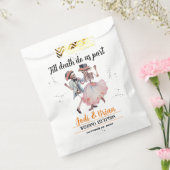 Tot de dood ons deel Halloween bruiloft Bedankzakje (Gezegeld)