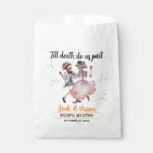 Tot de dood ons deel Halloween bruiloft Bedankzakje (Voorkant)