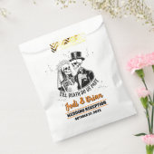 Tot de dood ons deel Halloween bruiloft Bedankzakje (Gezegeld)