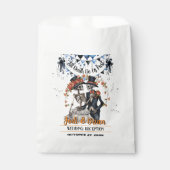 Tot de dood ons deel Halloween bruiloft Bedankzakje (Voorkant)