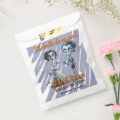 Tot de dood ons deel Halloween bruiloft Bedankzakje (Gezegeld)