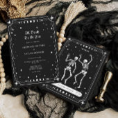 Tot de dood ons deel Halloween bruiloft Kaart