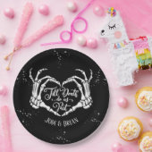 Tot de dood ons deel Halloween bruiloft Papieren Bordje (Feest)