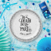 Tot de dood ons deel Halloween bruiloft Papieren Bordje (Feest)