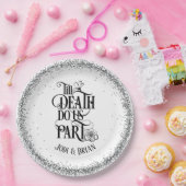 Tot de dood ons deel Halloween bruiloft Papieren Bordje (Feest)