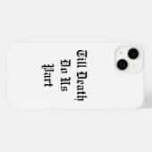Tot de dood ons Deel iPhone Case - White (Achterkant (horizontaal))