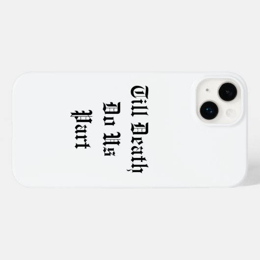 Tot de dood ons Deel iPhone Case - White (Achterkant (horizontaal))