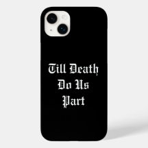 Tot de dood ons Deel iPhone Case - zwart