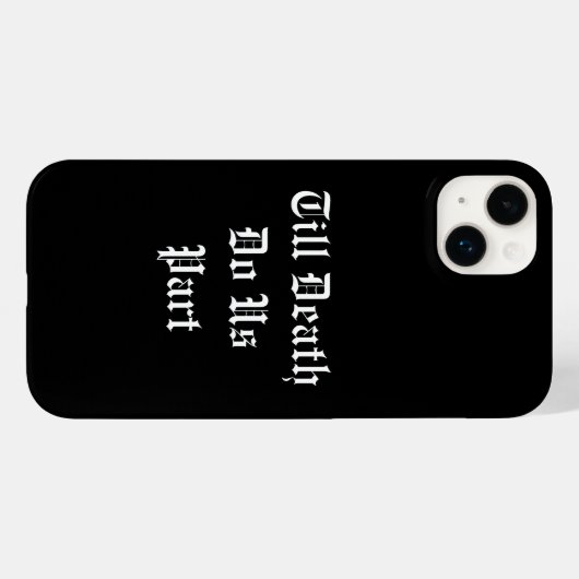 Tot de dood ons Deel iPhone Case - zwart (Achterkant (horizontaal))
