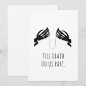 Tot de dood ons deel lichaam feestdagenkaart (Voorkant / Achterkant)