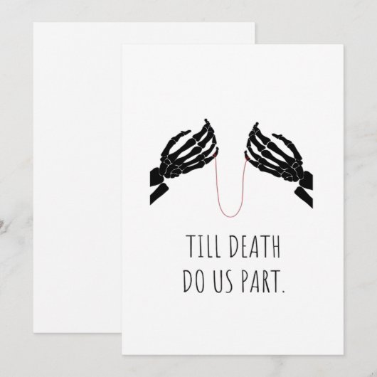 Tot de dood ons deel lichaam feestdagenkaart (Voorkant / Achterkant)