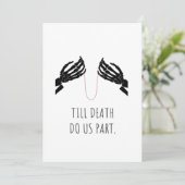 Tot de dood ons deel lichaam feestdagenkaart (Staand voorkant)