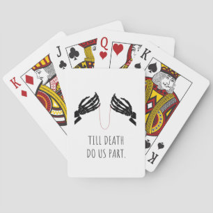 Tot de dood ons deel lichaam pokerkaarten