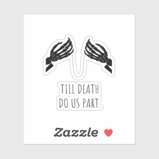Tot de dood ons deel lichaam sticker (Vel)