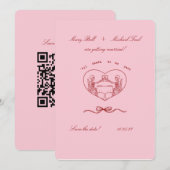 TOT DE DOOD ONS DEEL MINIMALISTISCHE SAVE THE DATE KAART (Voorkant / Achterkant)