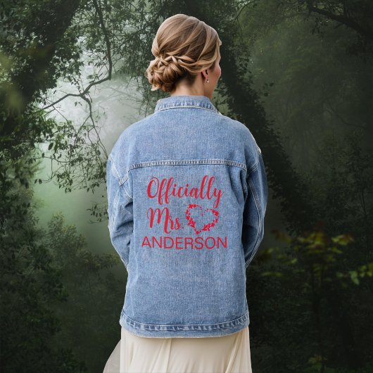 Tot de dood ons deel na het huwelijk Gothic Denim Jacket