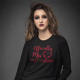 Tot de dood ons deel na het huwelijk Gothic T-shirt