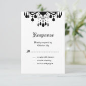 Tot de dood ons deel RSVP Kaartje (Staand voorkant)