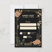 Tot de dood ons deel RSVP Kaartje (Voorkant)