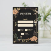 Tot de dood ons deel RSVP Kaartje (Staand voorkant)