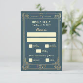 Tot de dood ons deel RSVP Kaartje (Staand voorkant)