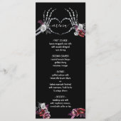 Tot de dood ons deel, skelet hart Menu (Voorkant)