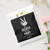 Tot de dood ons deel skelet Vrijgezellenfeest Bedankzakje (Gezegeld)