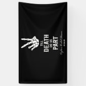 Tot de dood ons deel skelet Vrijgezellenfeest Spandoek (Verticaal)