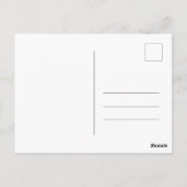 Tot de dood ons deel Skeleton Couple Monogram Pos Briefkaart (Achterkant)